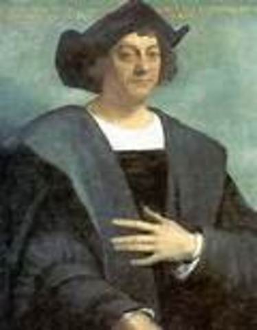 Christopher Columbus reaches the Caribbean