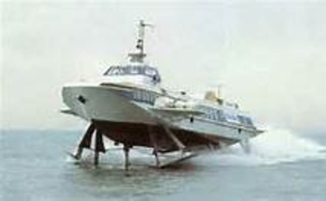 Hydrofoil boats co-invented
