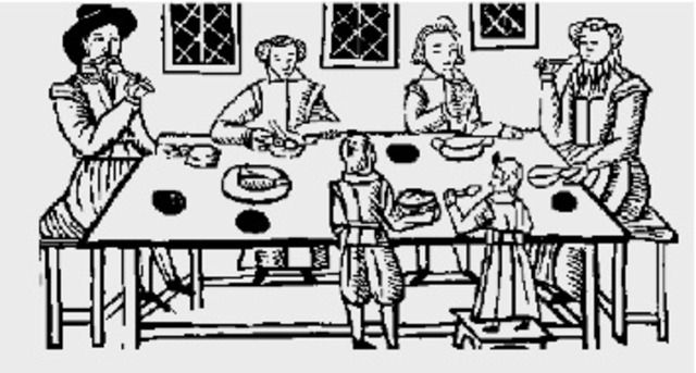 Los niños atendian a sus padres