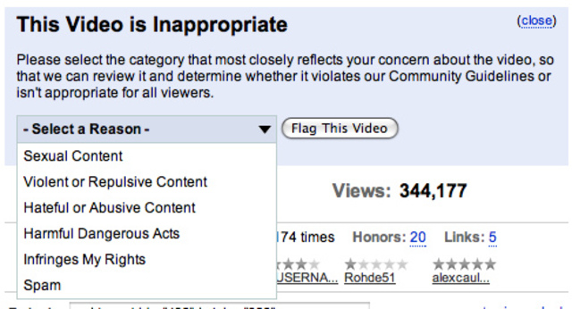 "Promotes Terrorism" Flagging