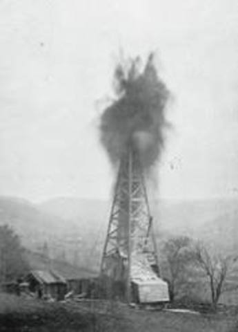 First Natural Gas Well Drilled
