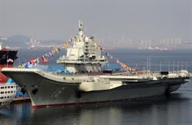 China launches first aircraft carrier