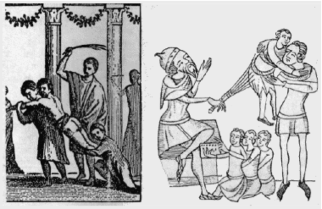 "Cabalgata" a un estudiante.