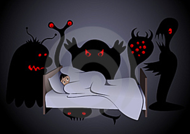 Niños aterrorizados