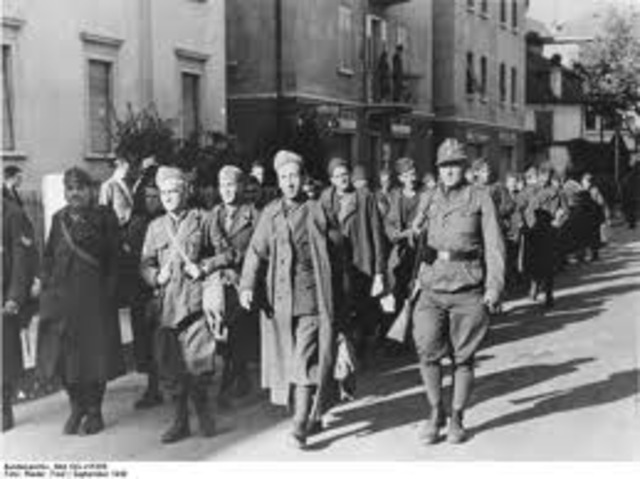 Badoglio surrenders unconditionally to Allies