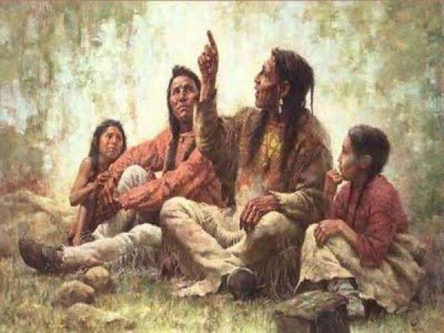 Native Americans passed on traditions and skills to succeed