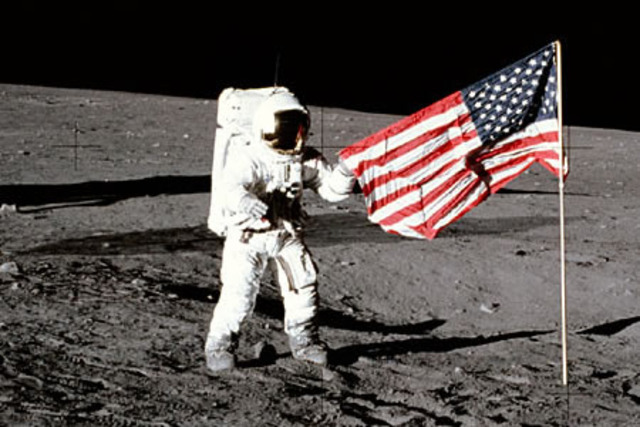 The moon landing