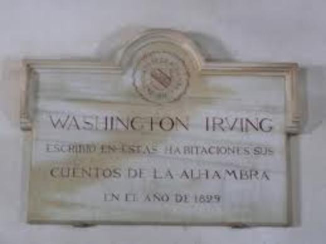 Washington Irving, autor de Los cuentos de la Alhambra, visita Granada