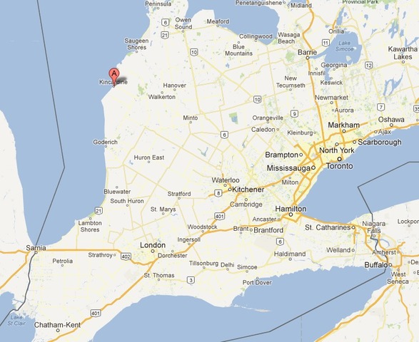 First wind turbine installed near Kincardine