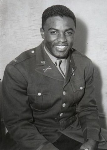 Private Robinson was commissioned as a second lieutenant.