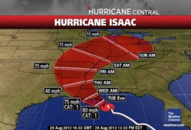 Hurricane Isaac.