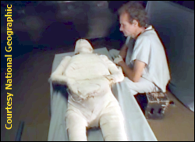 Preforming Mummification.