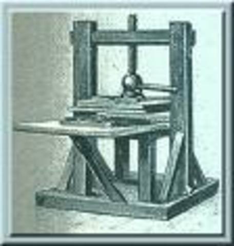 Printing press was used in Europe