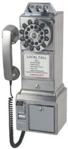 The first coin telephone was installed in Hartford, Connecticut.