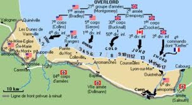 Landing in Normandia