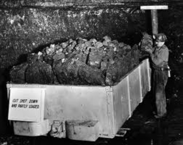 first coal mining in US