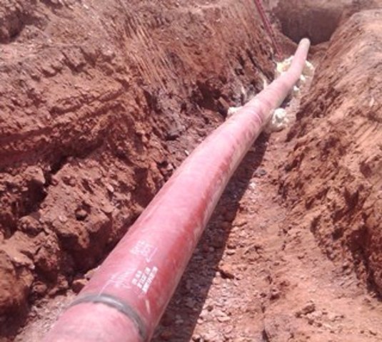 First long distance pipeline for natural gas