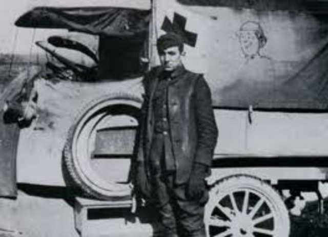 Walt joins the Red Cross