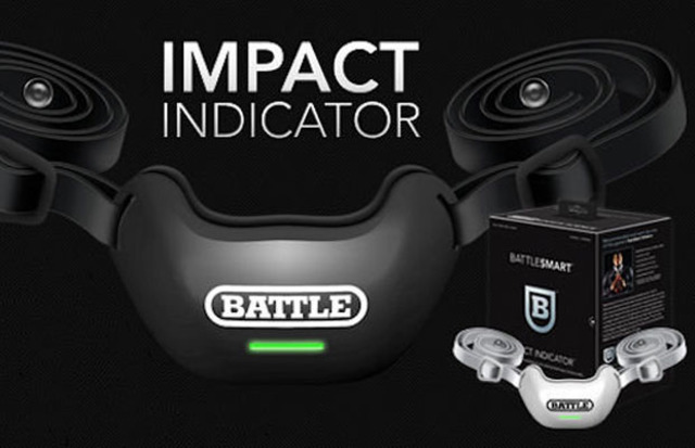 chin strap that indicates a concussion