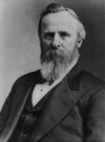 Disputed presidential election resolved in favor of Republican Hayes over Democrat Tilden