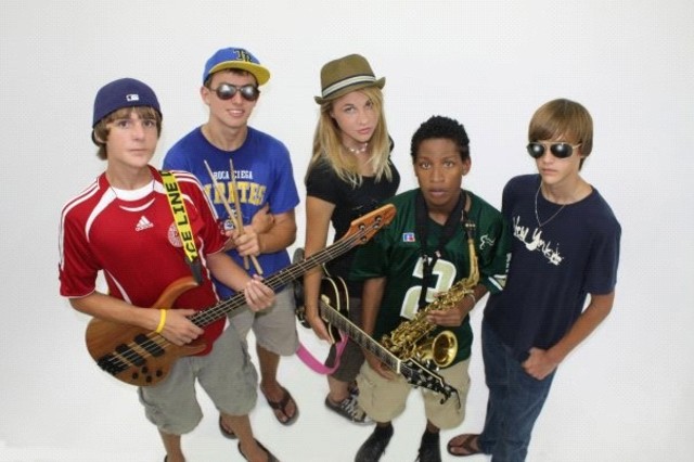 Justin plays in his first band "Last Wish"