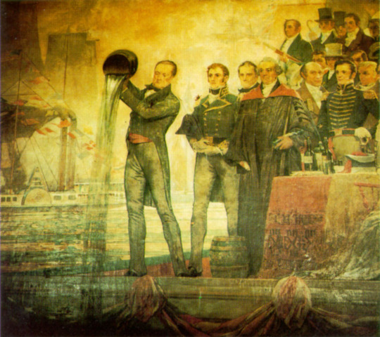 The Erie Canal was formally opened