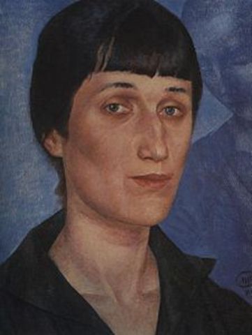Anna Akhmatova writes Vecher/Вечер