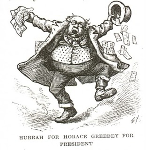 Grant re-elected president, defeating Horace Greeley, candidate of Liberal Republicans and Democrats