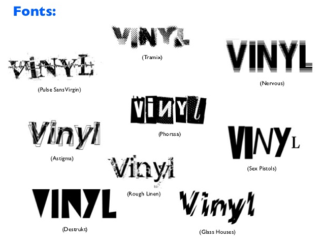 Researching typography