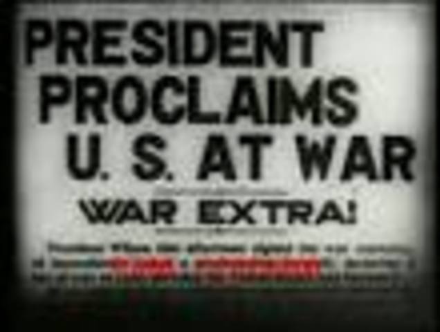 U.S enters war