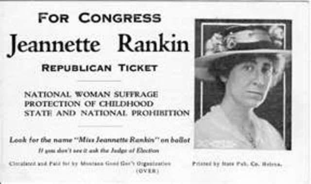 First Woman in Congress