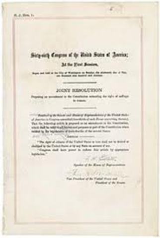 19th Amendment Ratified