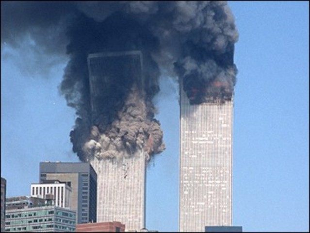 2nd tower collapsing.