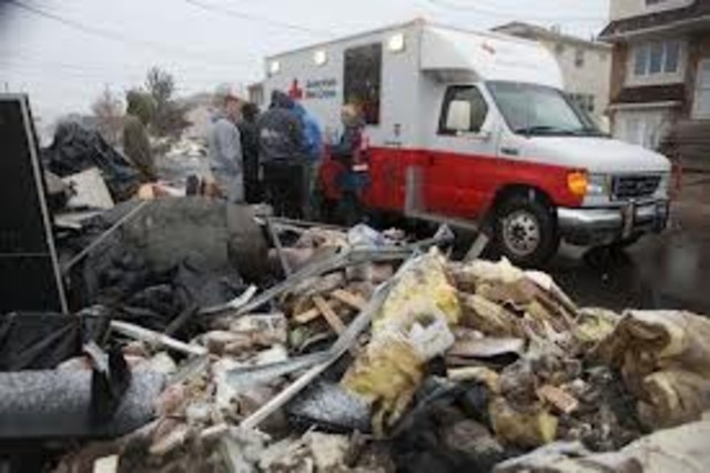 Red Cross aids victims of massive earthquake that hits Anchorage, Alaska.