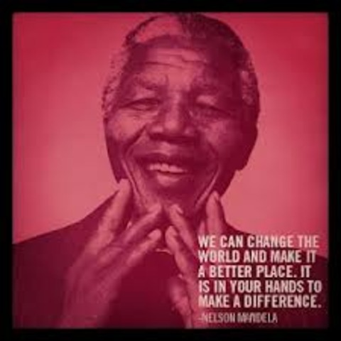 Nelson Mandela being president of the ANC branch