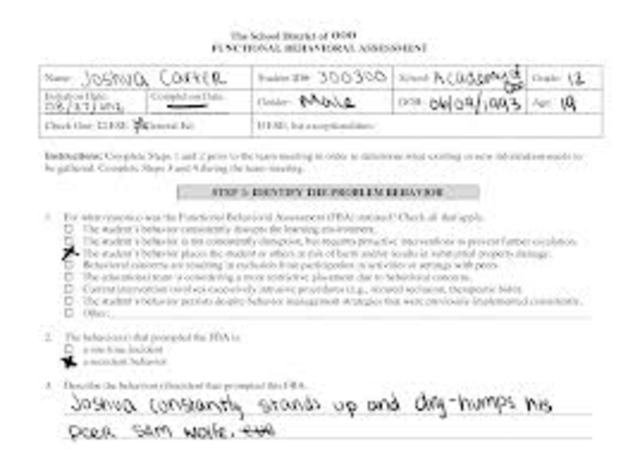 First and only detention