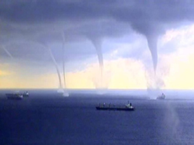 Five tornadoes at once hit Russia’s south