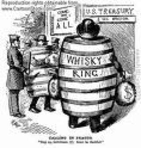 "Whiskey Ring" scandal exposed