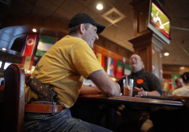 Concealed weapons are allowed in restaurants in Virginia