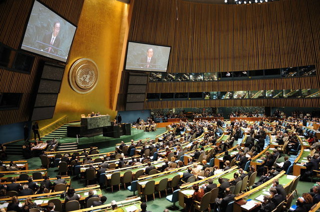 First of meeting of the united Nations General Assembly