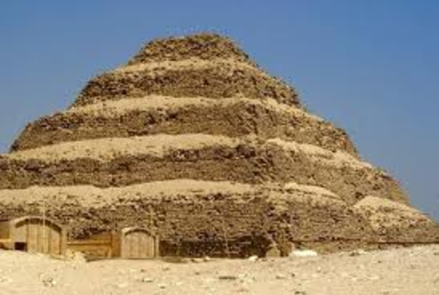 first stone pyramid was made