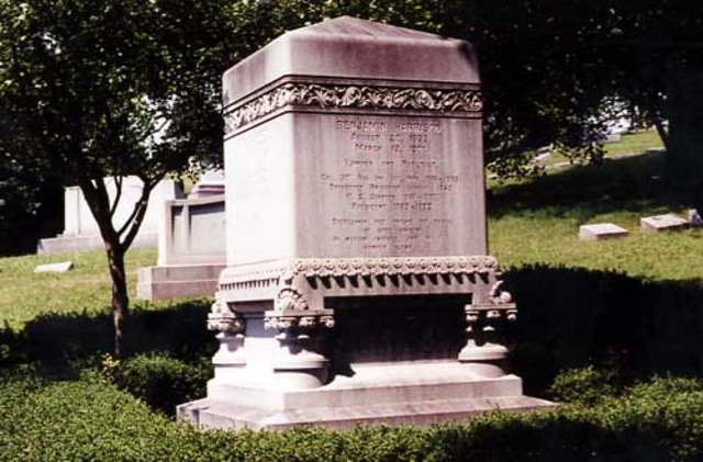 President Harrison dies