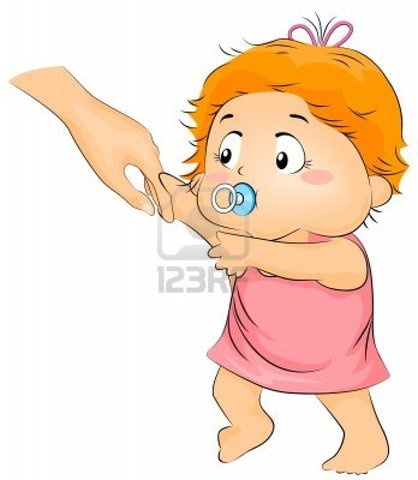 Olivia took her first steps