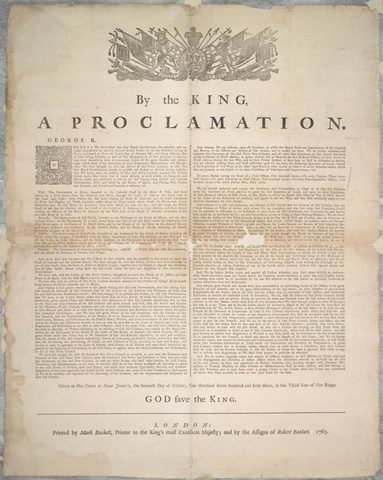 proclomation of 1763