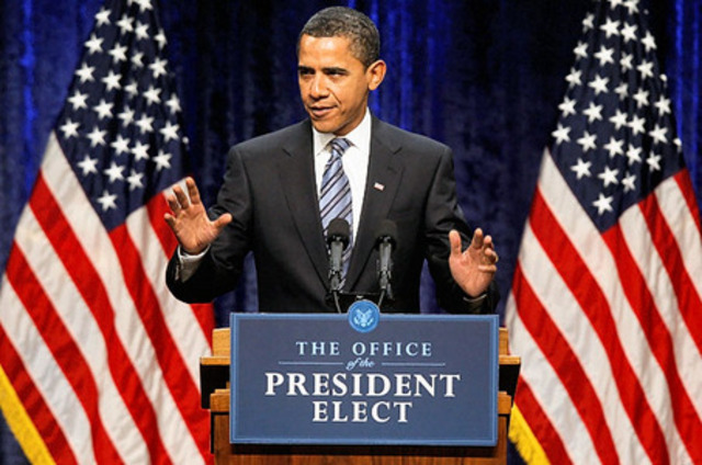 Obama becomes president