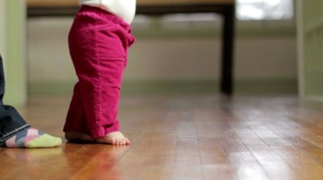 Babies first steps.