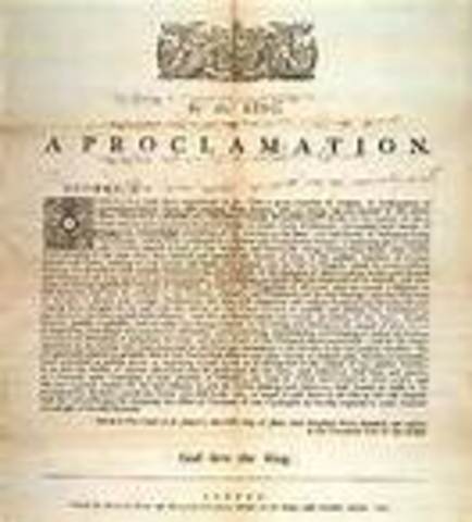 Proclaimation of 1763