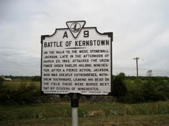 John Garibaldis was captured in Kernstown Virginia.