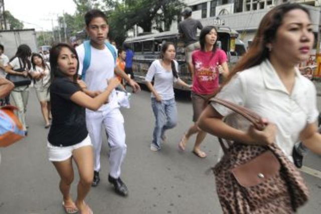 6.9 magnitude quake hits near the central Philipines with 43 confirmed deaths