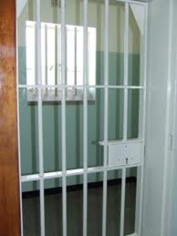 Rejects South African President PW Botha's offer to release him